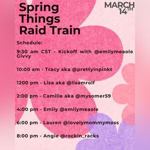 Spring Things Raid Train Show Flyer